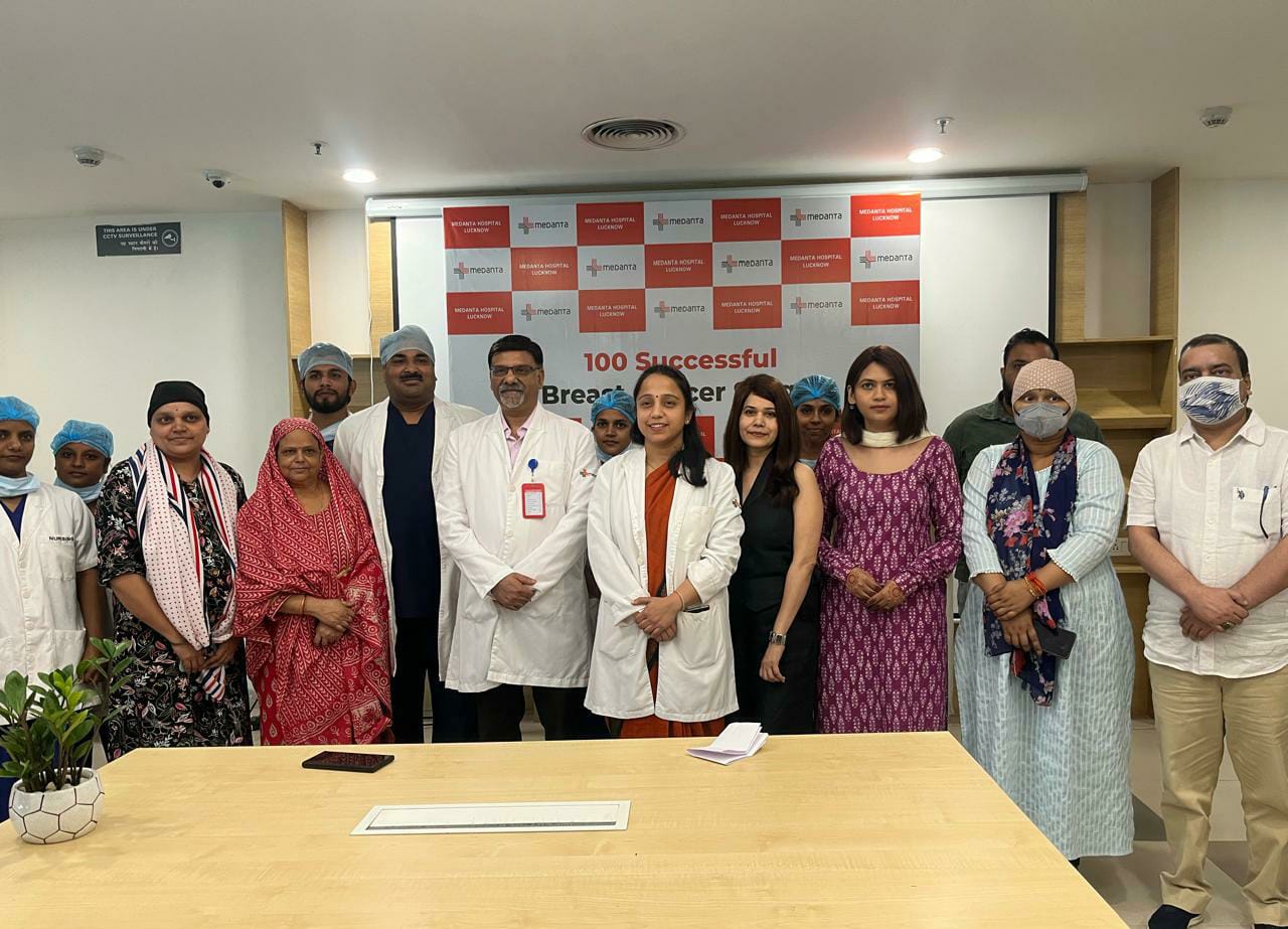 Medanta Hospital, Lucknow Achieves Milestone: Successful Completion of 100 Breast Cancer Surgeries